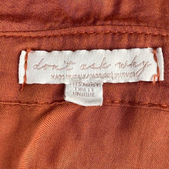 Don’t Ask Why Button Down Crop Top One Size EUC - Picture 5 of 6